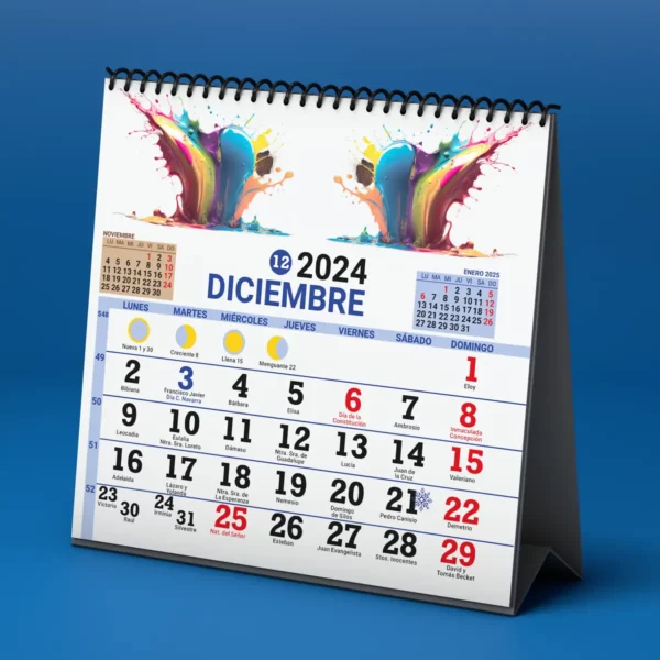 calendario 2024 empresa personalizado